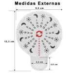 Porta comprimido organizador de medicamentos automático medidas externas