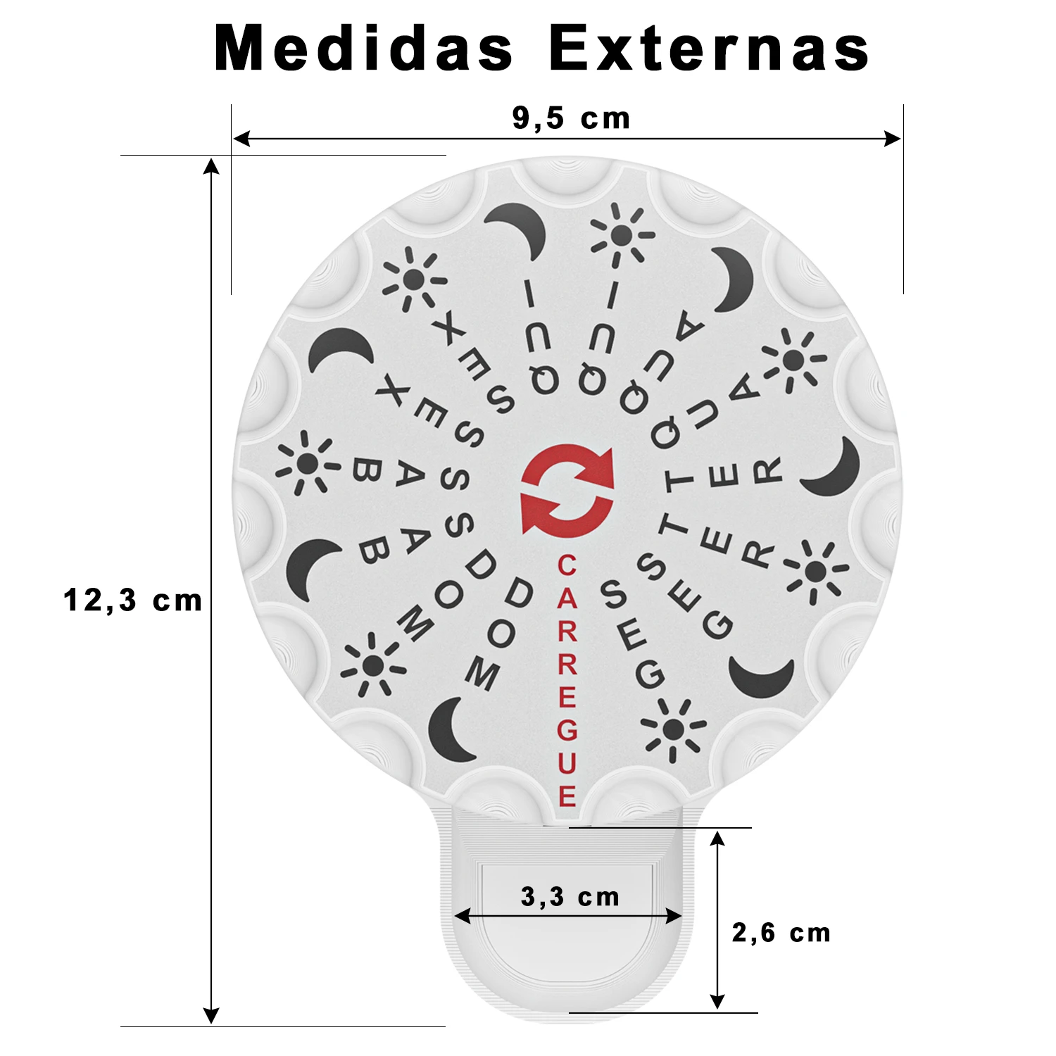 Porta comprimido organizador de medicamentos automático medidas externas