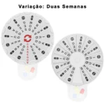 Porta comprimido organizador de medicamentos automático vista superior modelo 2